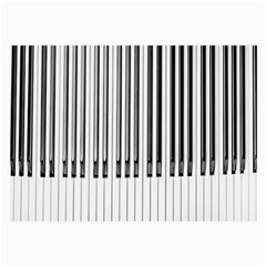 Abstract Piano Keys Background Large Glasses Cloth (2-side) by Nexatart