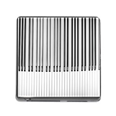 Abstract Piano Keys Background Memory Card Reader (square) by Nexatart