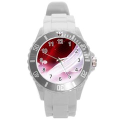 Dreamworld Studio 2d Illustration Of Beautiful Studio Setting Round Plastic Sport Watch (l) by Nexatart