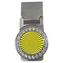 Sunburst Pattern Radial Background Money Clips (cz) 