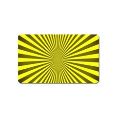 Sunburst Pattern Radial Background Magnet (name Card) by Nexatart