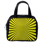 Sunburst Pattern Radial Background Classic Handbags (2 Sides) Back