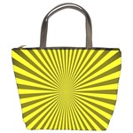 Sunburst Pattern Radial Background Bucket Bags Front