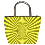 Sunburst Pattern Radial Background Bucket Bags Back