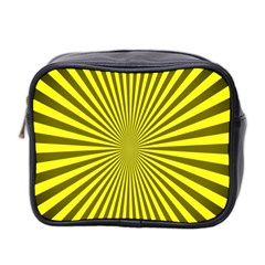 Sunburst Pattern Radial Background Mini Toiletries Bag 2-side by Nexatart