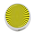 Sunburst Pattern Radial Background 4-Port USB Hub (One Side) Front