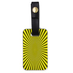 Sunburst Pattern Radial Background Luggage Tags (one Side)  by Nexatart