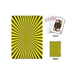 Sunburst Pattern Radial Background Playing Cards (mini)  by Nexatart