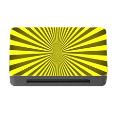 Sunburst Pattern Radial Background Memory Card Reader With Cf