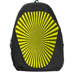 Sunburst Pattern Radial Background Backpack Bag by Nexatart