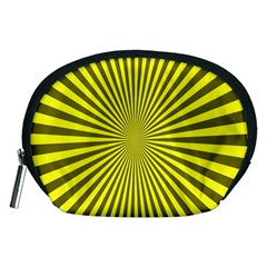 Sunburst Pattern Radial Background Accessory Pouches (medium)  by Nexatart