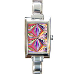 Star A Completely Seamless Tile Able Design Rectangle Italian Charm Watch by Nexatart