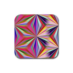 Star A Completely Seamless Tile Able Design Rubber Coaster (square)  by Nexatart