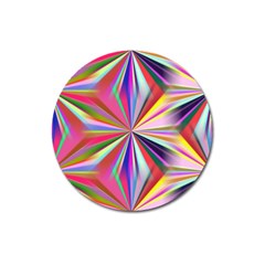 Star A Completely Seamless Tile Able Design Magnet 3  (round) by Nexatart