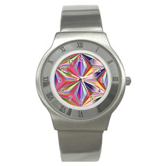 Star A Completely Seamless Tile Able Design Stainless Steel Watch by Nexatart