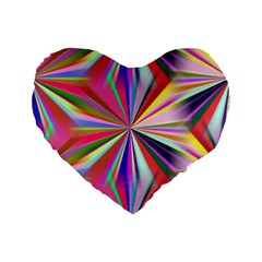 Star A Completely Seamless Tile Able Design Standard 16  Premium Flano Heart Shape Cushions by Nexatart