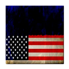 Grunge American Flag Background Tile Coasters by Nexatart