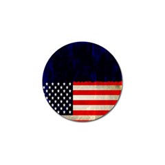 Grunge American Flag Background Golf Ball Marker (4 Pack) by Nexatart