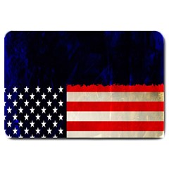 Grunge American Flag Background Large Doormat  by Nexatart