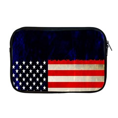 Grunge American Flag Background Apple Macbook Pro 17  Zipper Case