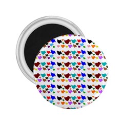 A Creative Colorful Background With Hearts 2 25  Magnets by Nexatart