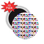 A Creative Colorful Background With Hearts 2.25  Magnets (10 pack)  Front