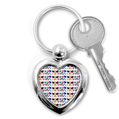 A Creative Colorful Background With Hearts Key Chains (heart)  by Nexatart