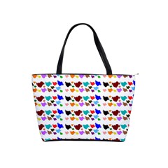 A Creative Colorful Background With Hearts Shoulder Handbags by Nexatart