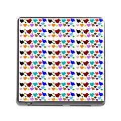 A Creative Colorful Background With Hearts Memory Card Reader (square) by Nexatart