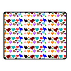 A Creative Colorful Background With Hearts Fleece Blanket (small) by Nexatart