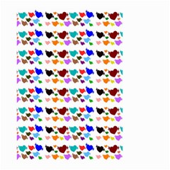 A Creative Colorful Background With Hearts Small Garden Flag (two Sides) by Nexatart