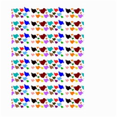 A Creative Colorful Background With Hearts Large Garden Flag (two Sides) by Nexatart