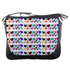 A Creative Colorful Background With Hearts Messenger Bags by Nexatart