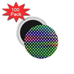 Digital Polka Dots Patterned Background 1 75  Magnets (100 Pack)  by Nexatart