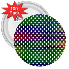 Digital Polka Dots Patterned Background 3  Buttons (100 Pack)  by Nexatart