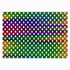 Digital Polka Dots Patterned Background Large Glasses Cloth by Nexatart