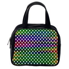 Digital Polka Dots Patterned Background Classic Handbags (one Side) by Nexatart