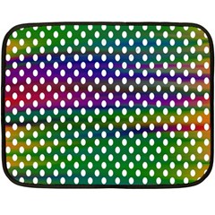 Digital Polka Dots Patterned Background Double Sided Fleece Blanket (mini)  by Nexatart