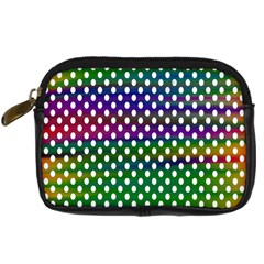 Digital Polka Dots Patterned Background Digital Camera Cases by Nexatart