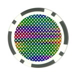 Digital Polka Dots Patterned Background Poker Chip Card Guard (10 pack) Front