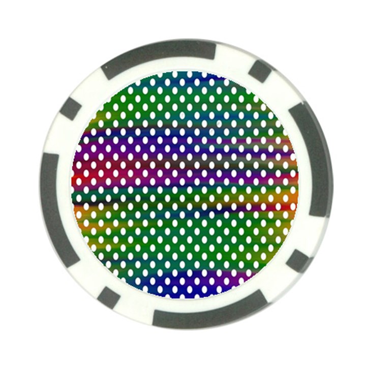 Digital Polka Dots Patterned Background Poker Chip Card Guard (10 pack)