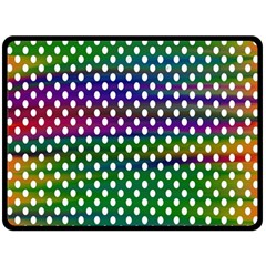 Digital Polka Dots Patterned Background Fleece Blanket (large)  by Nexatart