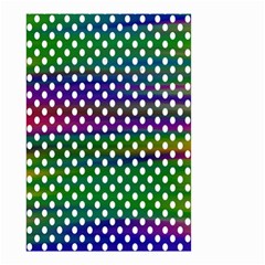 Digital Polka Dots Patterned Background Small Garden Flag (two Sides) by Nexatart