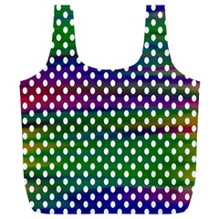 Digital Polka Dots Patterned Background Full Print Recycle Bags (l)  by Nexatart