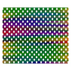 Digital Polka Dots Patterned Background Double Sided Flano Blanket (small) 