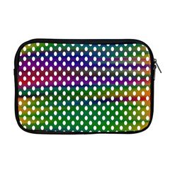 Digital Polka Dots Patterned Background Apple Macbook Pro 17  Zipper Case