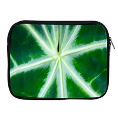 Green Leaf Macro Detail Apple Ipad 2/3/4 Zipper Cases by Nexatart