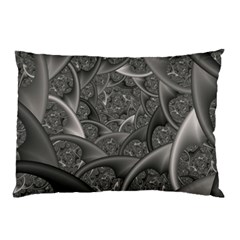 Fractal Black Ribbon Spirals Pillow Case (two Sides) by Nexatart