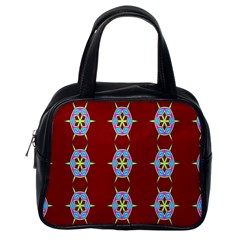 Geometric Seamless Pattern Digital Computer Graphic Classic Handbags (one Side) by Nexatart