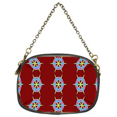 Geometric Seamless Pattern Digital Computer Graphic Chain Purses (Two Sides) 